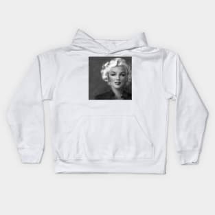 Marilyn Soft bw Kids Hoodie